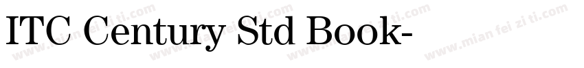 ITC Century Std Book字体转换